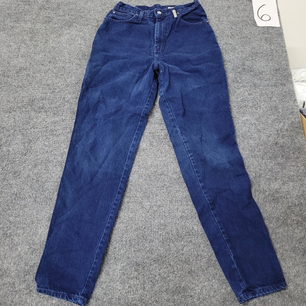 Sasson Jeans Womens Size 27 Blue High Waisted Straight Leg Dark Wash Denim Pants